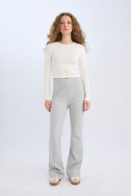 Wide Leg Genis Paca Esnek Belli Uzun Boy Pantolon