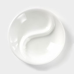 Менажница Wilmax, 2 ячейки, d=9.5 см, фарфор, белая