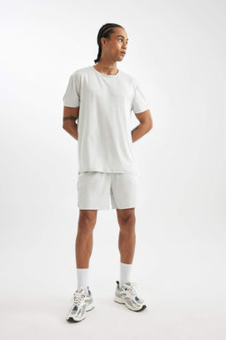 DeFactoFit Standart Fit Normal Kesim Sporcu K?sa Paca Sort  фото 2