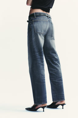 TRF STRAIGHT CROP MID-WAIST JEANS - Zara фото 17