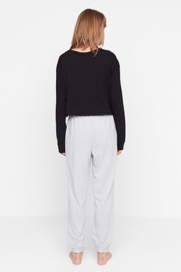 Cok Renkli Pamuklu Sloganl? Orme Pijama Tak?m? THMAW21PT0826