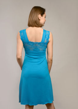 Ночная сорочка МИЛАНА (бирюза тёмная 23/1) - Ивановская трикотажная компания фото 2