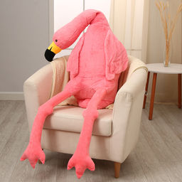 Мягкая игрушка Фламинго, 190 см, цвет розовый - Simaland фото 5