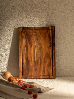 Доска разделочная 35x25 коричневый дерево акации