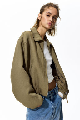 Cazadora oversize con bajo globo - H&m фото 4