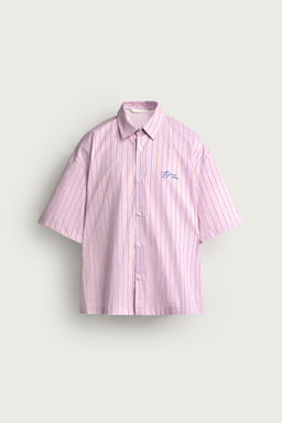 CAMISA BOXY FIT GR?FICOS ESTAMPADOS / Violeta - Zara фото 7