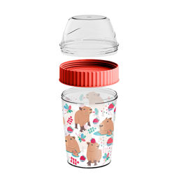 Контейнер для завтрака 440мл с декором (микс) арт. 2231066