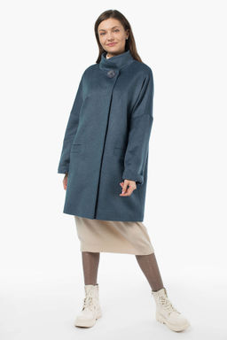 Пальто шерсть 80% женское демисезонное - El podio фото 7