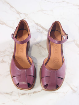 Босоножки 5033.23663br.Гнилая вишня+коричневый