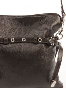 LACCOMA сумка АЛ3020-6-коричневый натуральная кожа хлопок фото 5