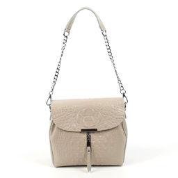 Женская кожаная сумка через плечо под крокодила 0112-10 - Cidirro фото 2