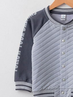 Bisiklet Yaka Uzun Kollu Bask?l? Erkek Bebek Spor H?rka - Waikiki фото 3