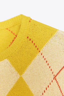 ARGYLE KNIT TOP - Zara фото 7