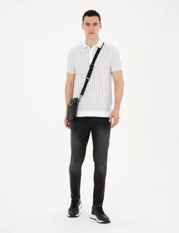 Beyaz Slim Fit Ti__rt