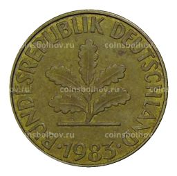 Монета 10 пфеннигов 1983 года J Германия