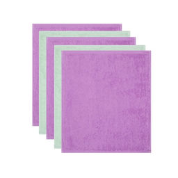 Набор махровых полотенец Этель Summer 30х30 см -5шт, 100% хлопок 340 гр/м2  фото 4