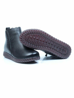 01-5507 BLACK Ботинки демисезонные (натуральная кожа, байка) - No name фото 16