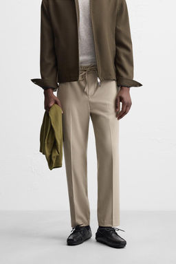 COMFORT FIT JOGGER WAIST TROUSERS - Zara фото 21