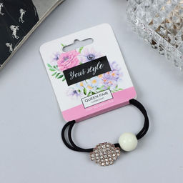 Цена за 6 шт. Резинка для волос «Нонна», геометрия, 5 см