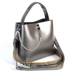 Женская кожаная сумка 8703-220 Лайт Грей