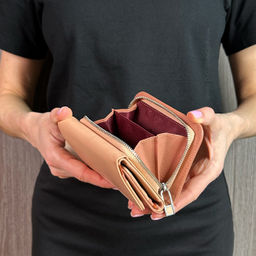 Итальянский кожаный кошелек DuDu серии Pemba | пудровый - Dudubags фото 8