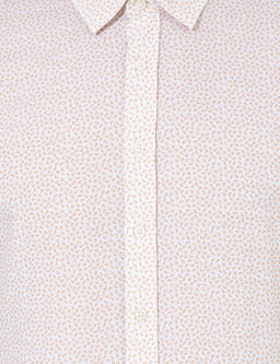 Бежевая приталенная рубашка с длинным рукавом - Cacharel фото 6