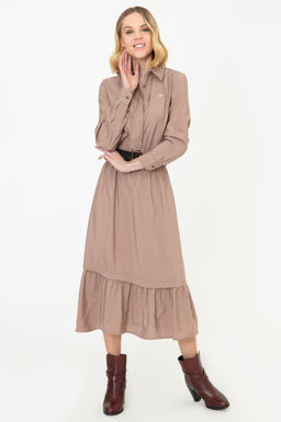 Женское платье из верблюжьей ткани Неожиданная скидка в корзине - U.s. polo assn фото 4