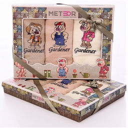 Набор вафельных полотенец в коробке (40*60-3 шт.)