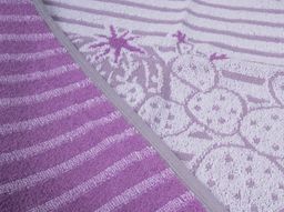 6с103.412ж1 Кактус полоска (фиалка-сер) Полотенце махровое 50х90см - Моготекс фото 2