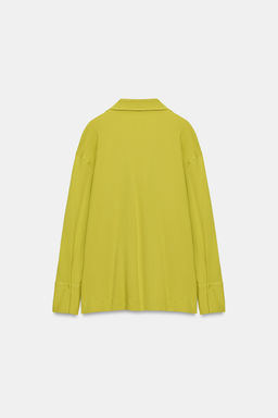 CAMISETA POLO BOLSILLOS / Verde manzana - Zara фото 6