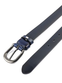 Мужской кожаный ремень Dierhoff ДРК 3051/2-30 Синий - Sergio valentini фото 8