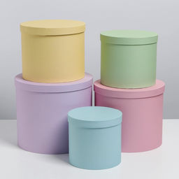 Набор коробок 5 в 1 Пастельный, 13 13,519.5 23 см