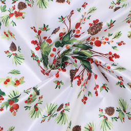 Скатерть Доляна Хвойный узор 145*180 см, 100% п/э  фото 7