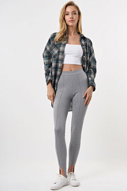 Легинсы трикотажные со штрипками черные - Fly фото 13