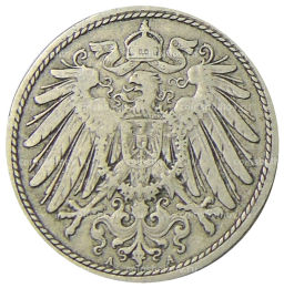 Монета 10 пфеннигов 1900 года А Германия