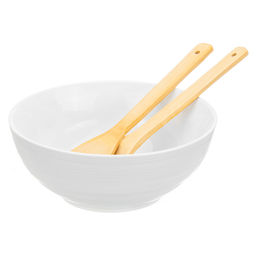 Салатник 28*25*12 см 2,7 л "Шелк" + дер. подставка + 2 дер. ложки