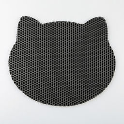 Коврик под миску и лоток Мордочка, серый, 35х41,5 см - Пушистое счастье фото 5