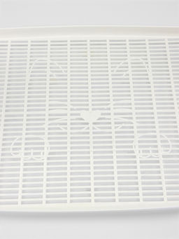 Туалет с сеткой, 44×33×11.5 см, коричневый, белый