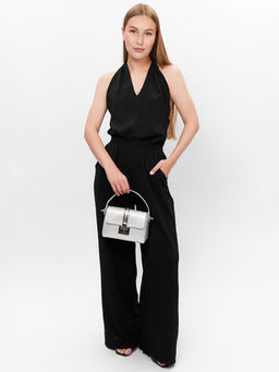 LACCOMA сумка Y2032-Z-серебристый натуральная кожа полиэстер фото 5