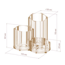 VAL VN-ORG-RS3 Органайзер для косметических аксессуаров, 13,3*13,3*11,9 см, VINTAGE, шт