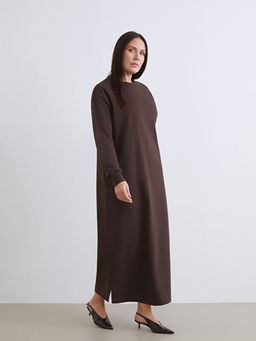 Bisiklet Yaka Sweat Elbise