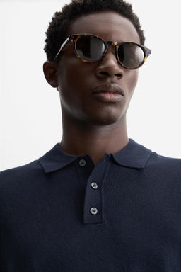 VISCOSE BLEND KNIT POLO SHIRT - Zara фото 7