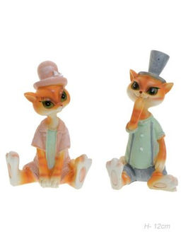 Цена за 2 шт. Фигурка Кошка 12 см / 9467 /уп 2/120/