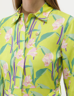 Ye_il Comfort Fit Desenli Elbise - Pierre cardin фото 7