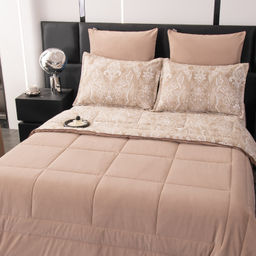 Комплект постельного белья на резинке Сатин Velouria Luxe с Одеялом VLR010 180*200*25;160*200*25;140*200*25 Евро 4 Наволочки