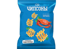 Цена за 5 шт. Чипсоны, чипсы со вкусом краба, 40 г
