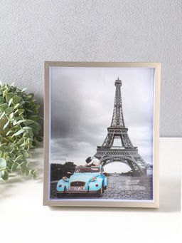 Фоторамка для фото 20×25 см «Ламберто», пластик, серебро с белым, 26×21×3.5 см