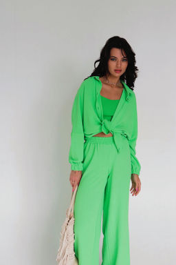 9614 Костюм в пижамном стиле салатовый - Martichelli фото 7