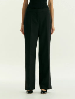 Брюки прямого кроя с защипами, D443/pioma - Emka фото 2