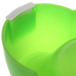 Цена за 3 шт. Миска пластиковая "Доги" 15,5*16см / высота бортика 5см, цвет зеленый, 550мл